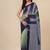 pistachio green woven cotton blend handspun soft saree