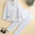 Boys off white satin heritage embroidered sherwani & trouser set with waistcoat & necklace