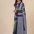 pistachio green woven cotton blend handspun soft saree