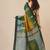 mustard woven cotton blend handspun soft saree