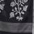 black geometric motifs cotton blend soft saree