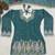 Teal Color Sequence And  Embroidery Work Silk Blend Salwar Suit