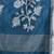 sapphire blue geometric motifs cotton blend soft saree