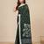 green geometric motifs cotton blend soft saree