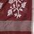 maroon geometric motifs cotton blend soft saree