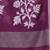 purple geometric motifs cotton blend soft saree