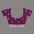 purple geometric motifs cotton blend soft saree