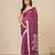 pink geometric motifs cotton blend soft saree