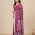 pink geometric motifs cotton blend soft saree