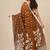 mustard geometric motifs cotton blend soft saree