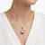 925 Sterling Silver Rose Gold Plated Tree of Life Pendant Necklace Set  for Women