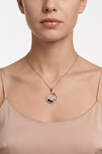 925 Sterling Silver Rose Gold Plated Tree of Life Pendant Necklace Set  for Women