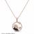 925 Sterling Silver Rose Gold Plated Tree of Life Pendant Necklace Set  for Women
