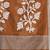 mustard geometric motifs cotton blend soft saree