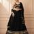 Black Cotton Gamthi Work Lehenga Choli with Georgette Dupatta