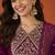 Women's Gorgeous Embroidery Work Vichitra Silk Fabric Flared Kurta Pant and Dupatta Set