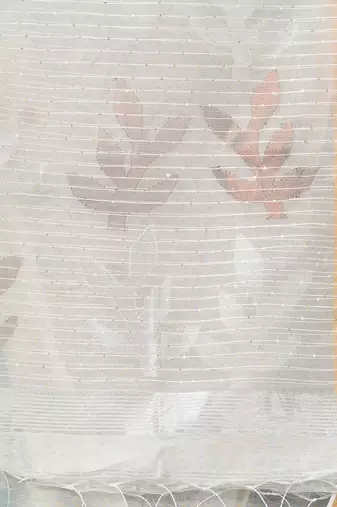 off white sequin work resham silk blend soft saree