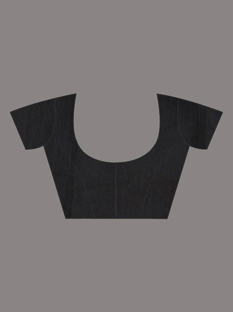 black sequin work resham silk blend soft saree