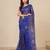 Blue stripes tissue soft saree