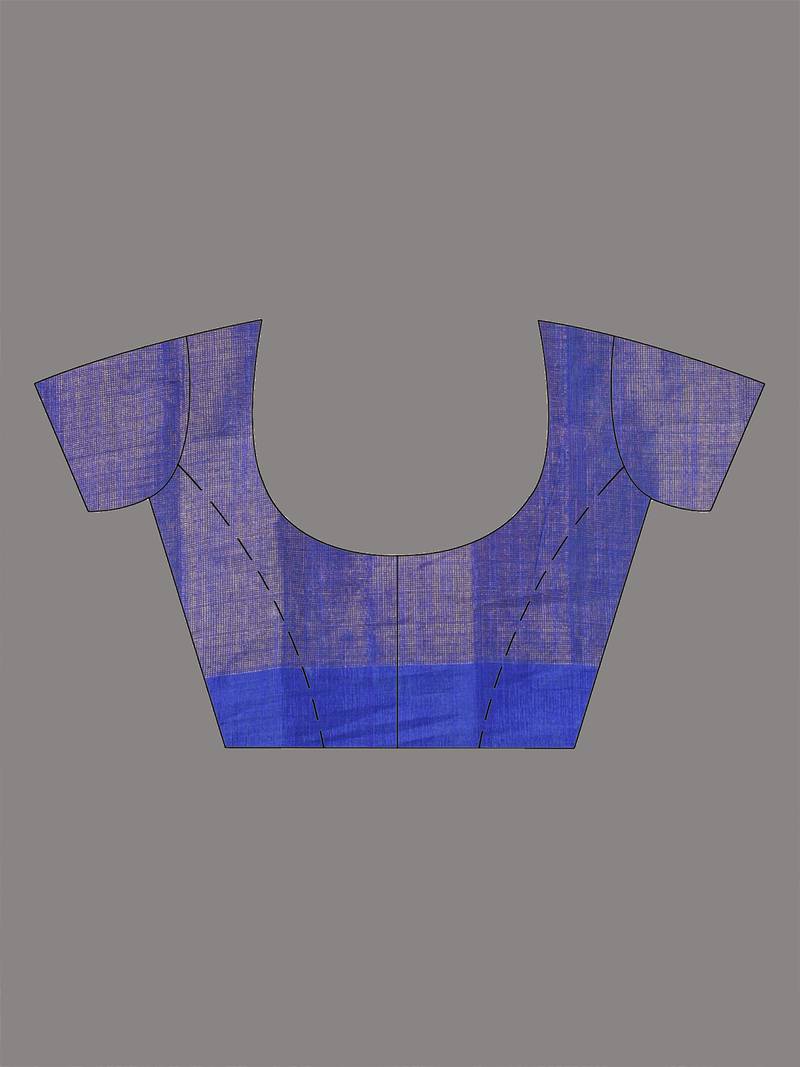 Blue stripes tissue soft saree