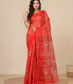Red stripes tissue soft saree