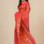 Red stripes tissue soft saree