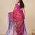 Pink stripes tissue soft saree