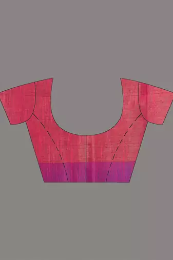 Pink stripes tissue soft saree