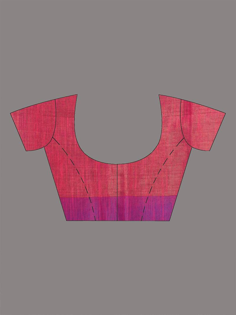 Pink stripes tissue soft saree
