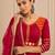 Rani pink Cotton Handwork Navratri Lehenga Choli