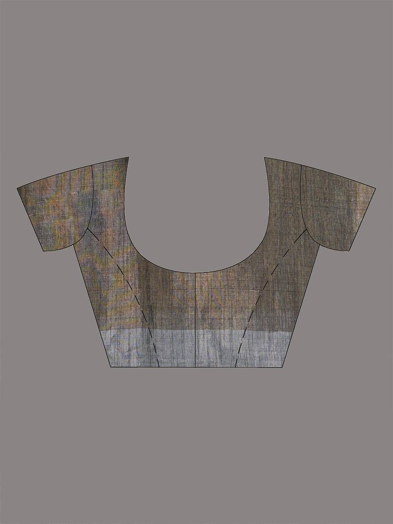 Grey texture design tissue soft saree