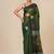 Green texture design tissue soft saree