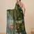Green texture design tissue soft saree