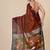 Maroon texture design tissue soft saree