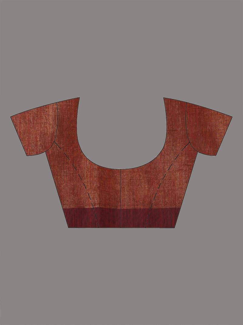 Maroon texture design tissue soft saree