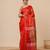 Red texture design tissue soft saree