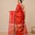 Red texture design tissue soft saree