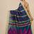 Sapphire blue geometric pattern cotton blend soft saree