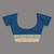 Sapphire blue geometric pattern cotton blend soft saree