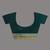 green geometric pattern cotton blend soft saree