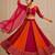 Rani pink Cotton Handwork Navratri Lehenga Choli