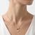 925 Sterling Silver Gold Plated Bow Circle Pendant Necklace Set  for Women