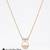 925 Sterling Silver Gold Plated Bow Circle Pendant Necklace Set  for Women