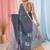 Grey linen saree with pink bird & texture motifs and zari borders