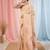 Beige linen saree with pink bird & texture motifs and zari borders