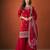 Embroidered Vichitra Silk Straight Kurta, Sharara and Dupatta Set