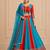 Blue Cotton Handwork Navratri Lehenga Choli