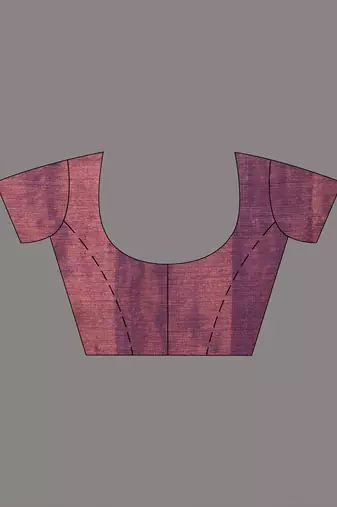 Elegant purple tissue saree with contrasting golden border