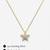 925 Sterling Silver Gold Plated  Celestia Star CZ Pendant Necklace Set For Women 