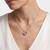 925 Sterling Silver Gold Heart Solitaire Minimal Love Pendant Necklace Set  for Women
